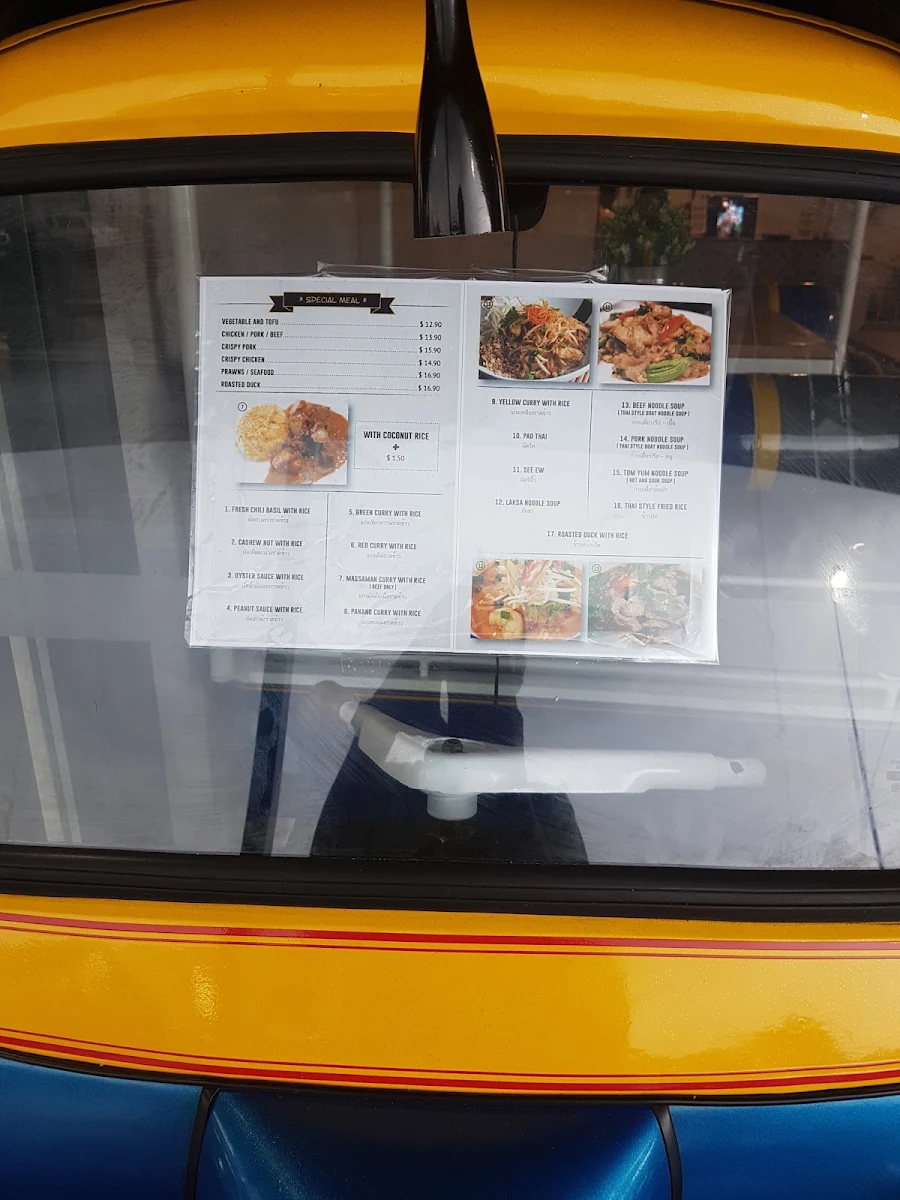 Menu, Thai Flame Restaurant & Takeaway