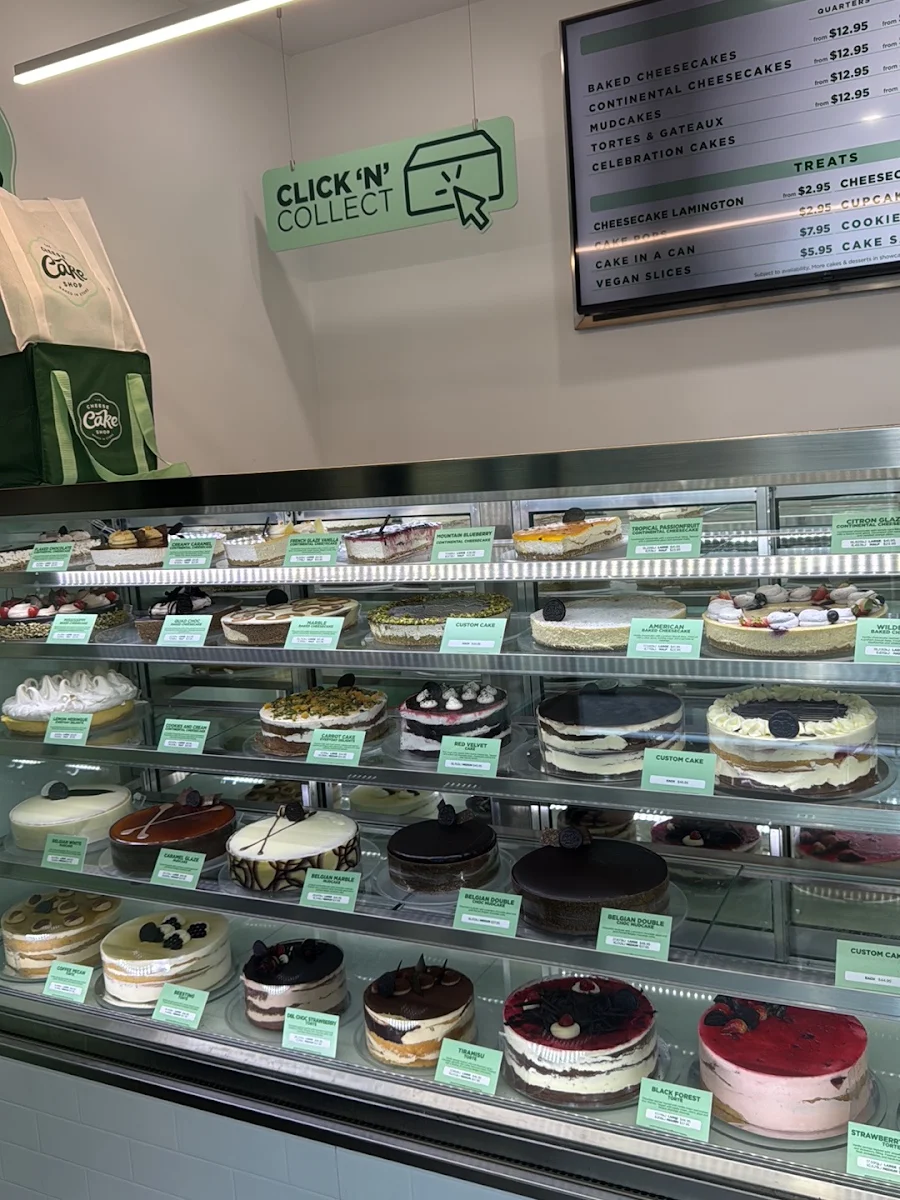Menu, The Cheesecake Shop Fairy Meadow