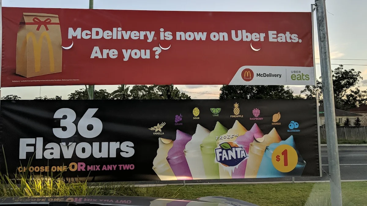 Menu, McDonald's Kellyville North