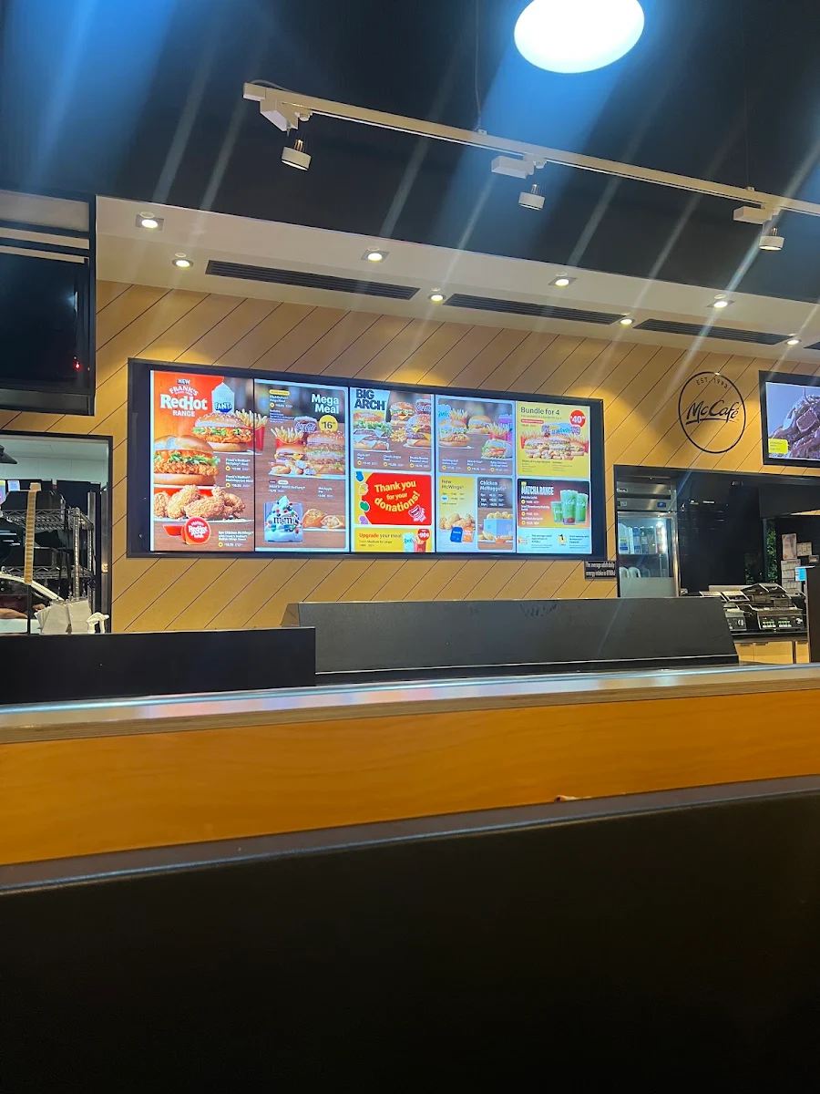 Menu, McDonald's Kellyville North