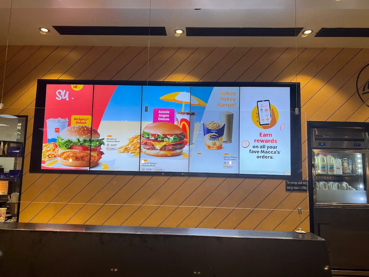 Menu, McDonald's Kellyville North