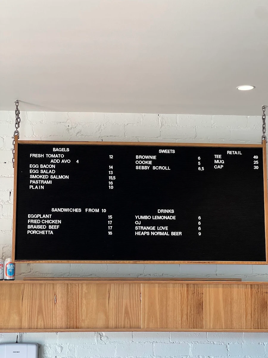 Menu, Whiplash Cafe