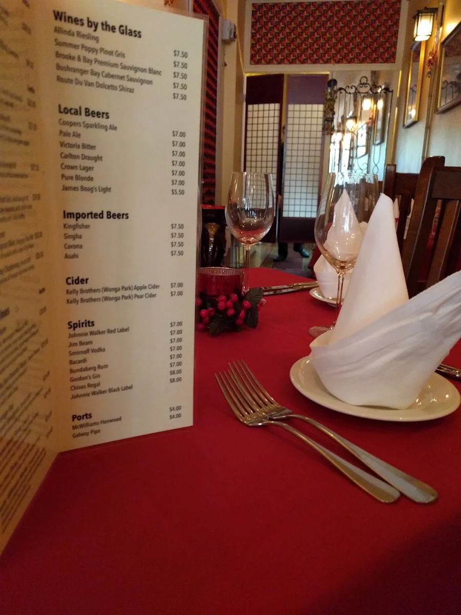 Menu, Indian Rogan Josh - Ferntree Gully