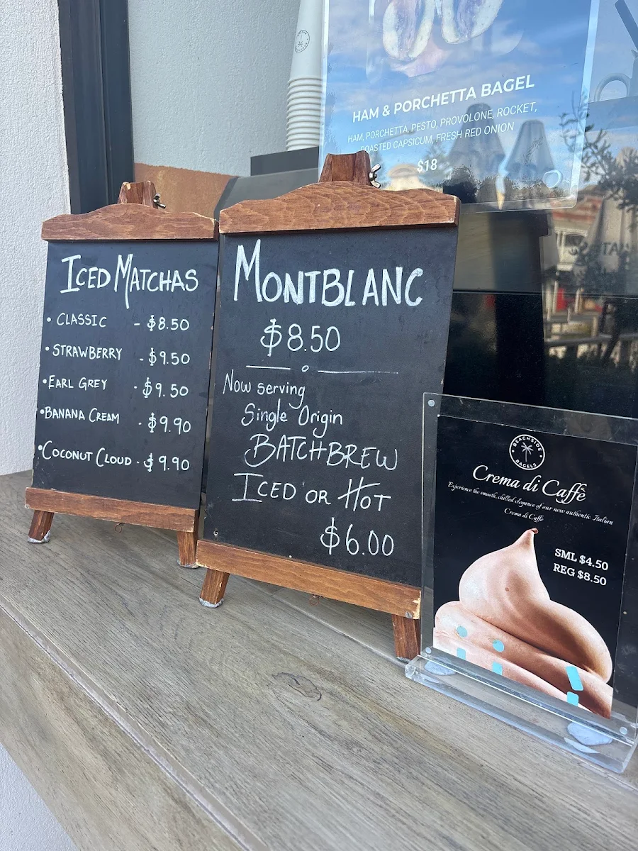 Menu, Beachside Bagels - Henley Beach