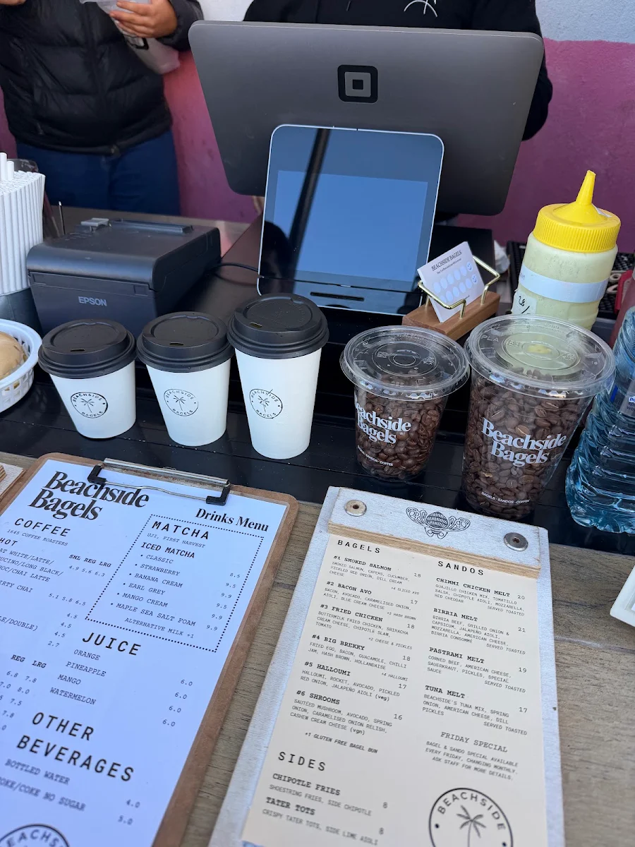 Menu, Beachside Bagels - Henley Beach