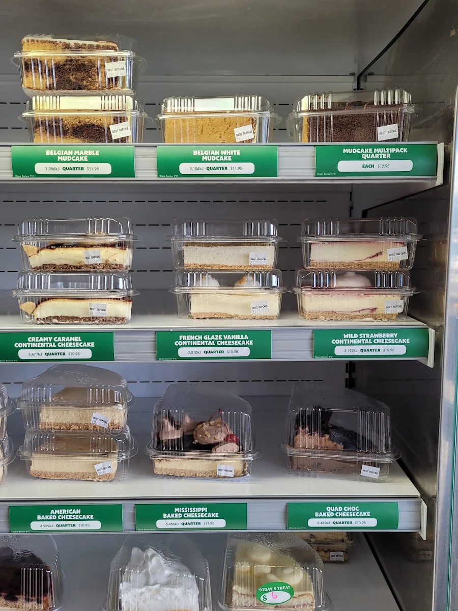 Menu, The Cheesecake Shop Loganholme