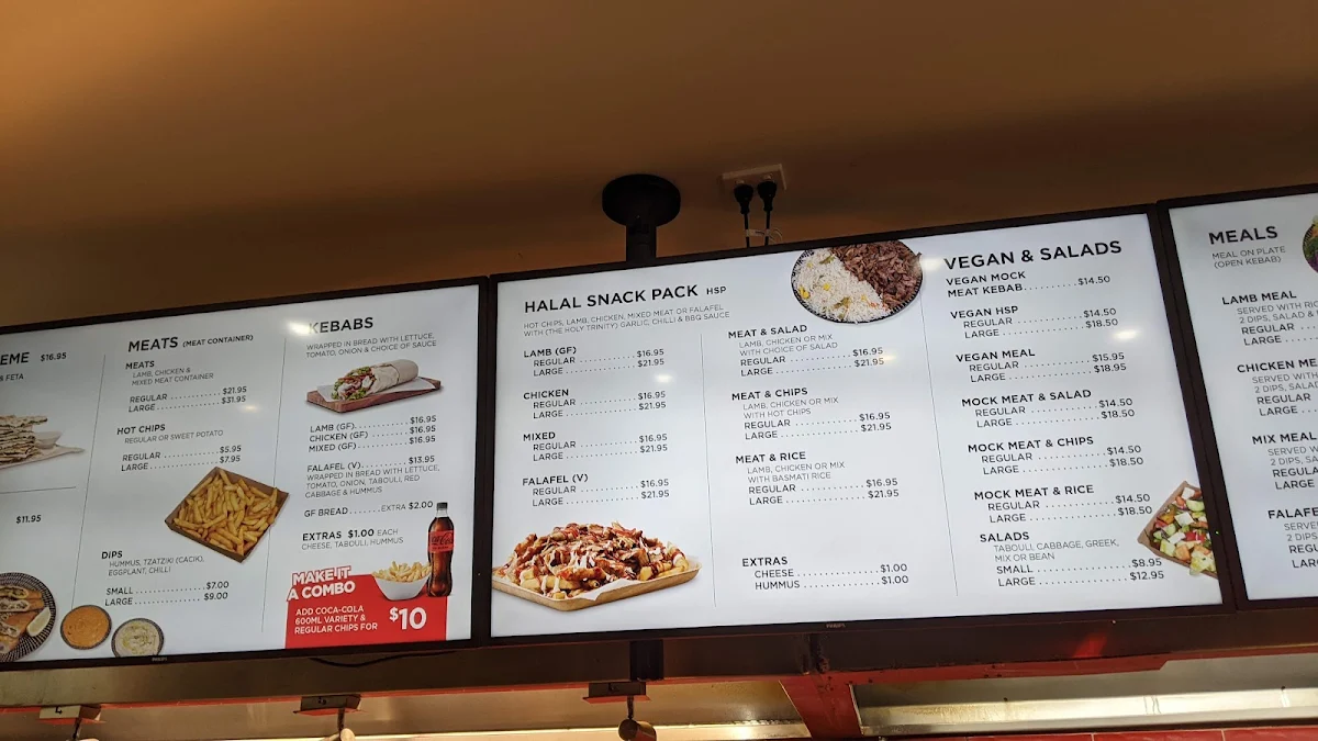 Menu, SMITH KEBABS COLLINGWOOD
