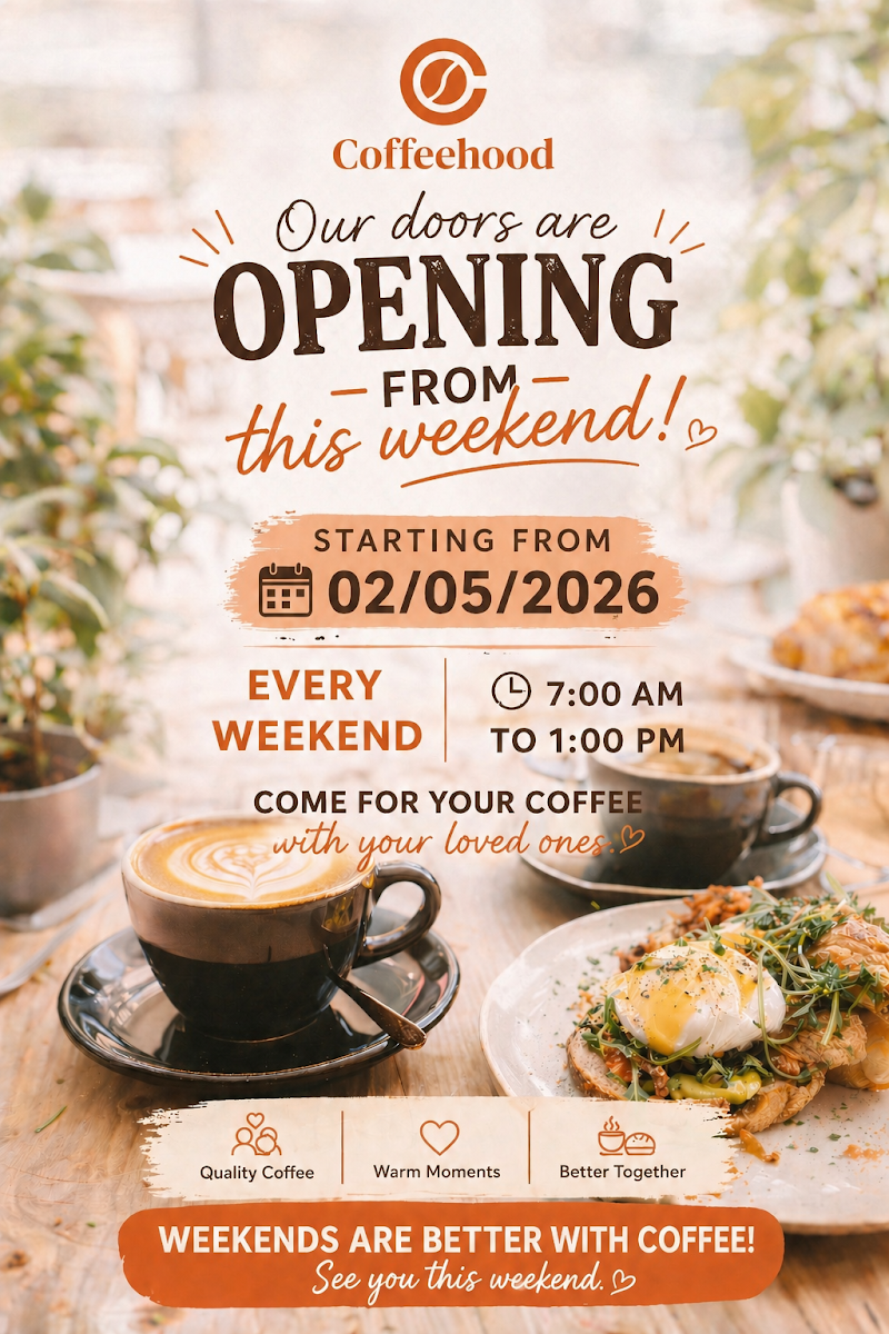 Menu, Coffeehood Cafe