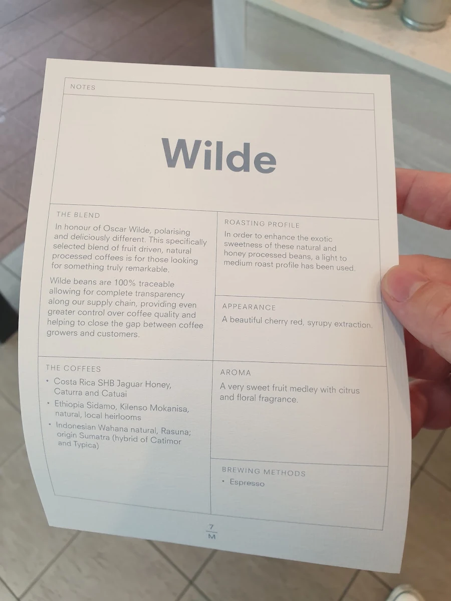 Menu, Coffeehood Cafe