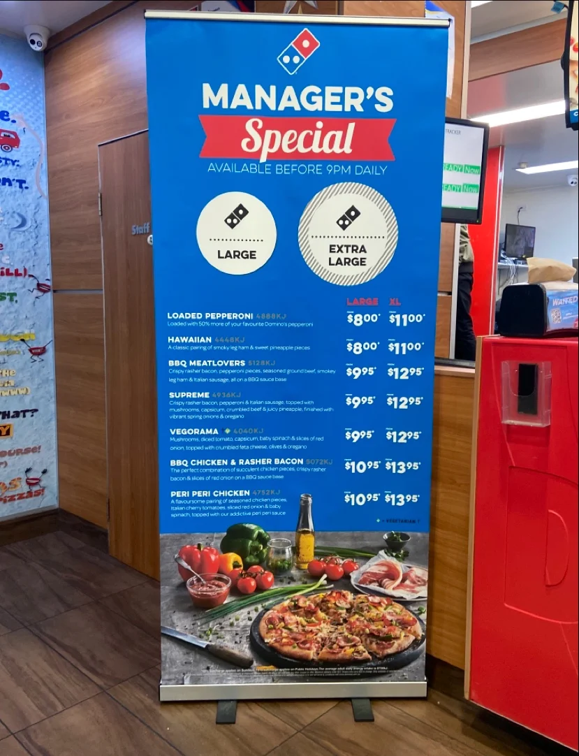 Menu, Domino's Pizza Spring Hill