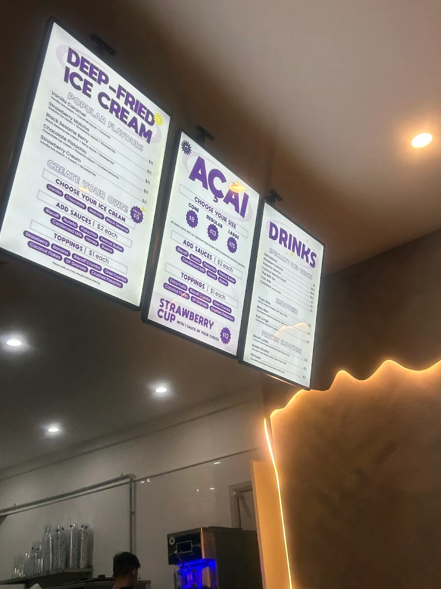 Menu, Acai Jungle & Desserts