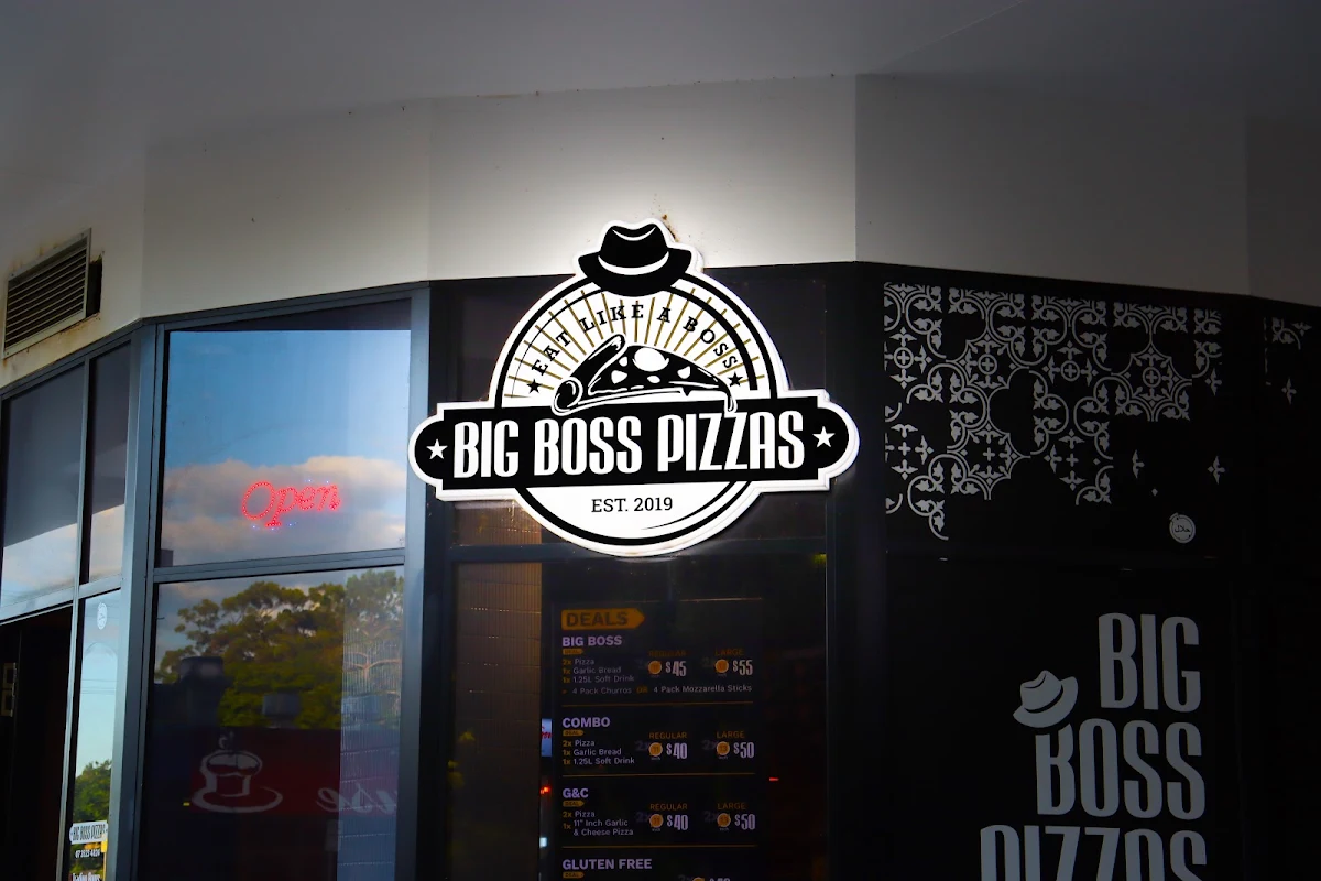Menu, Big Boss Pizzas