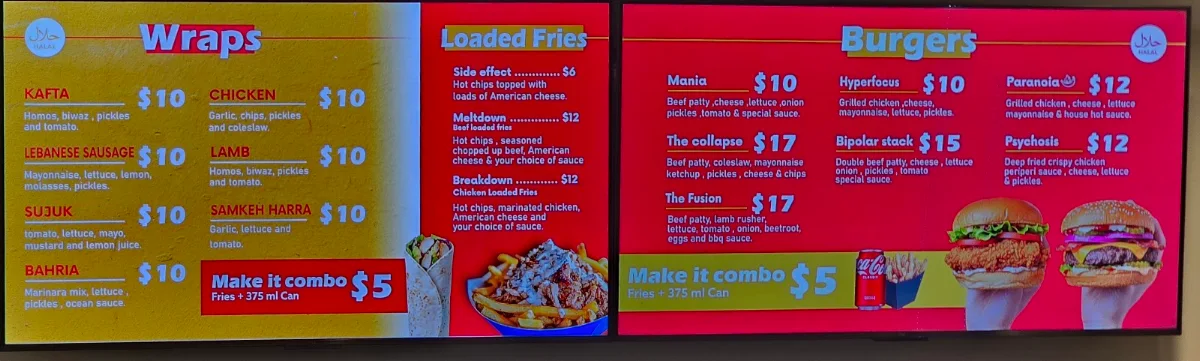 Menu, Rolls&more