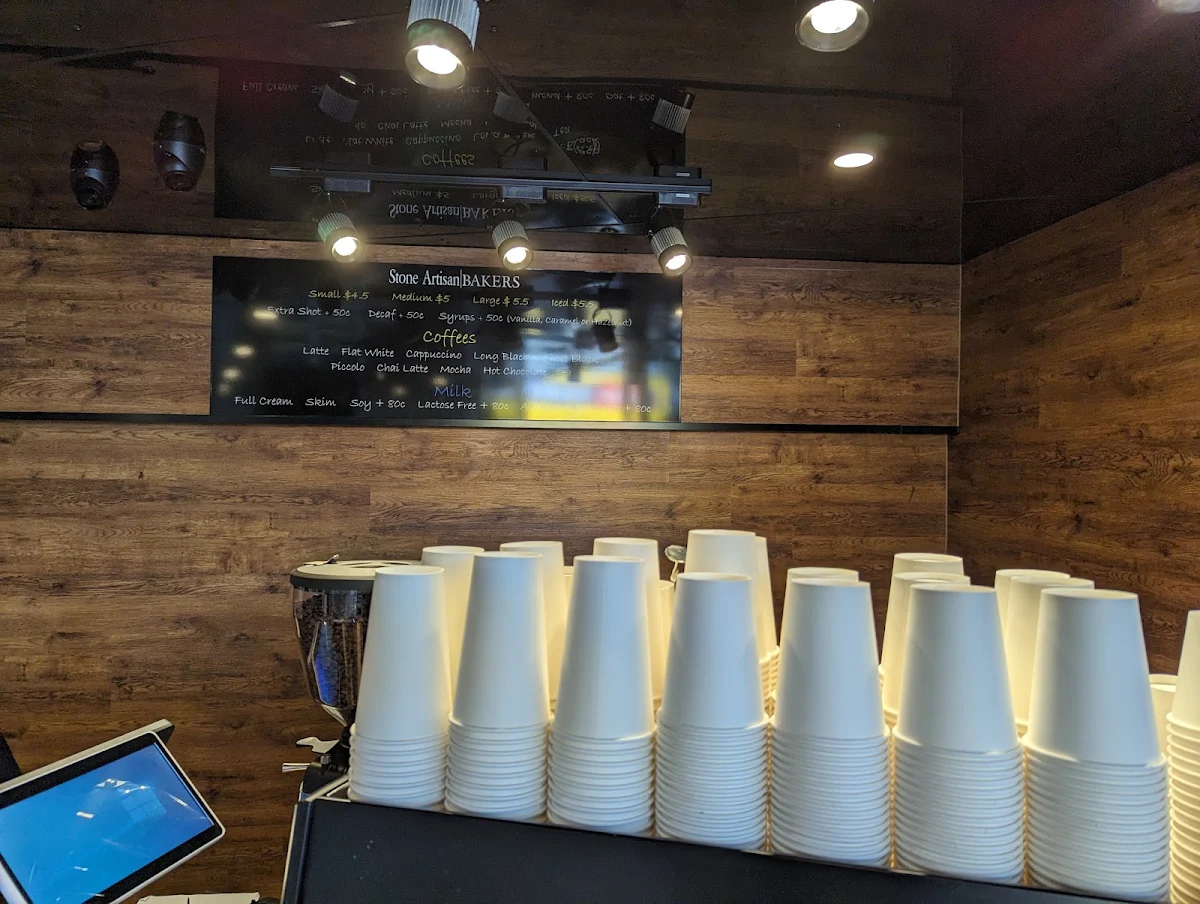 Menu, Stone Artisan Bakers Southside