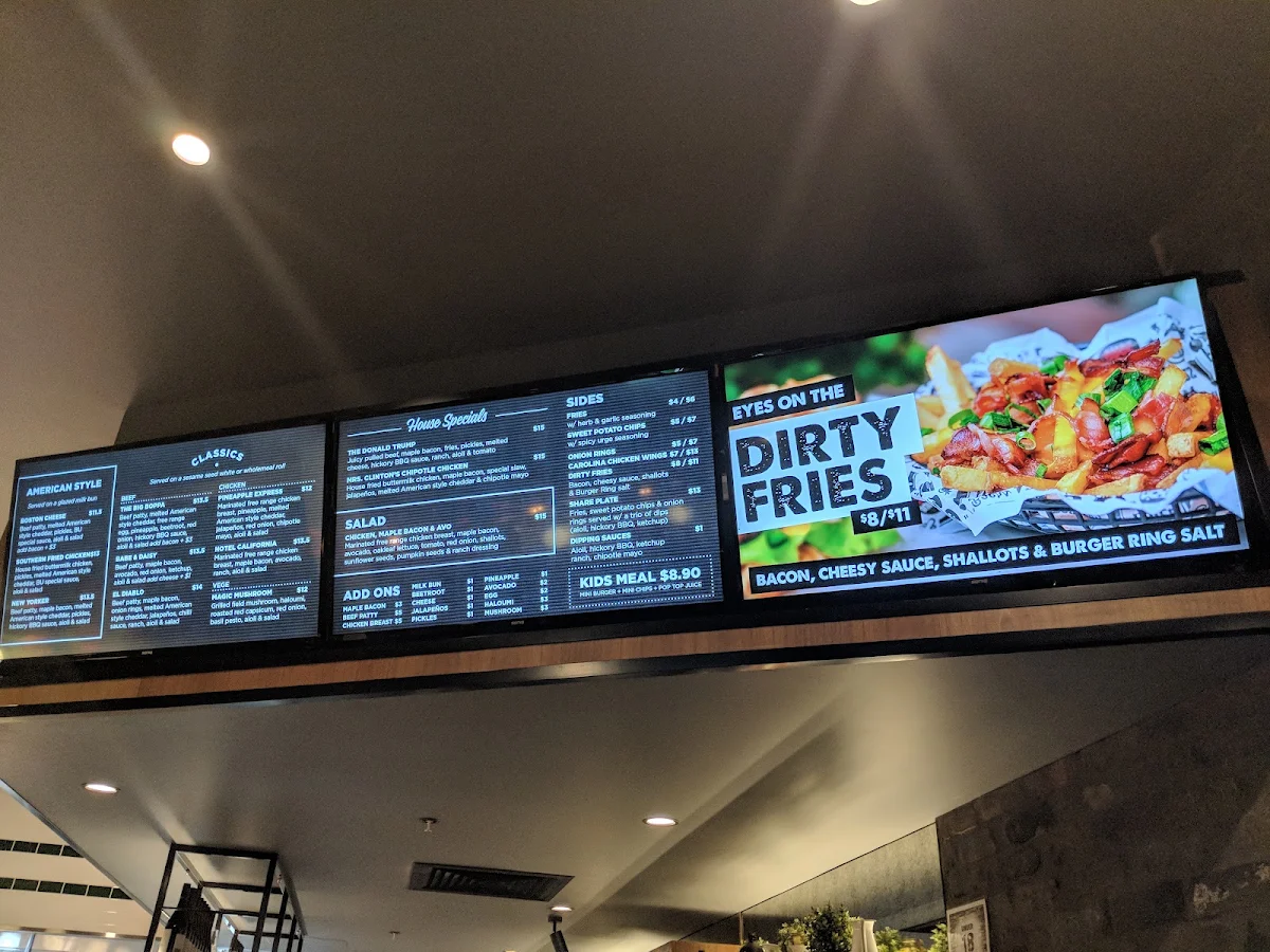Menu, Burger Urge (Smithfield)