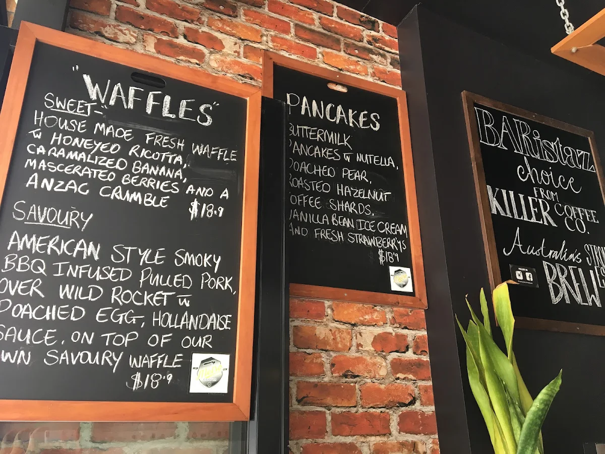 Menu, Metro Coffee