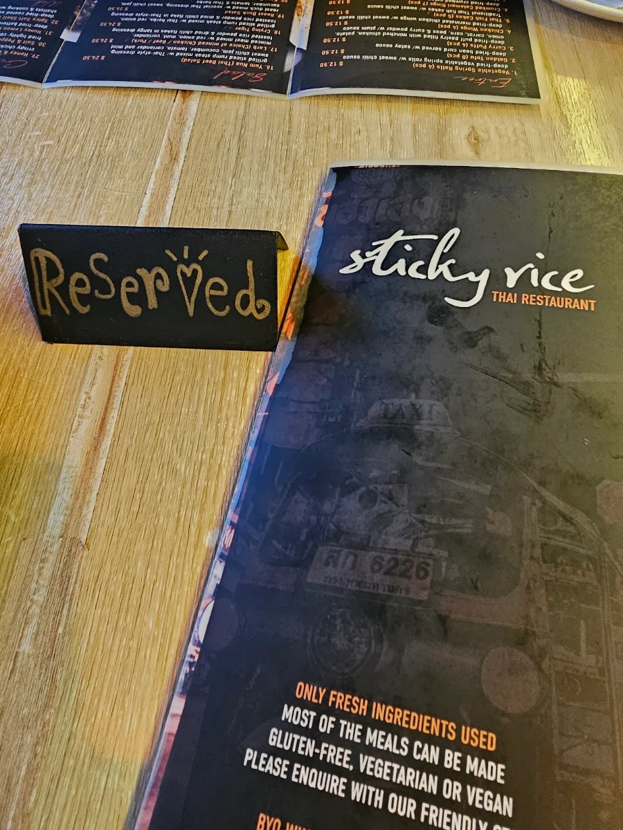 Menu, Sticky Rice Thai Newcastle East