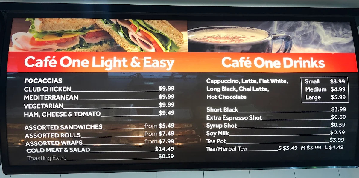 Menu, Wildbean Cafe.