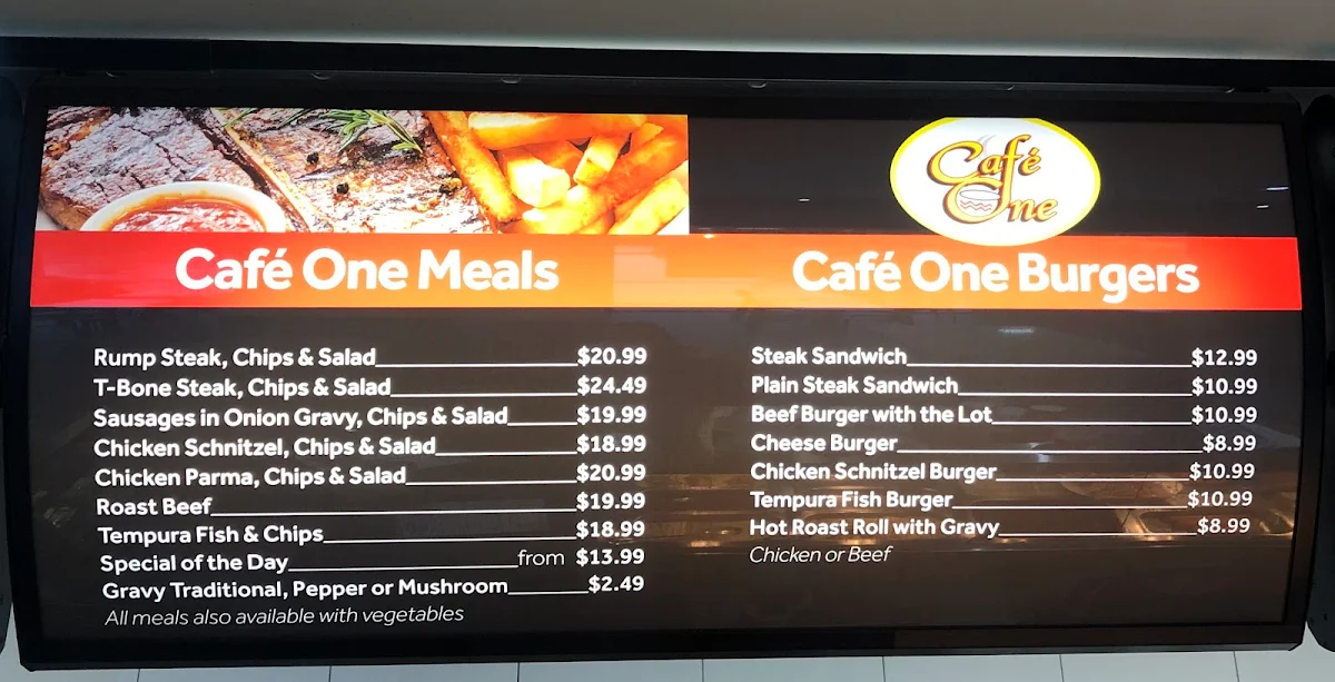Menu, Wildbean Cafe.