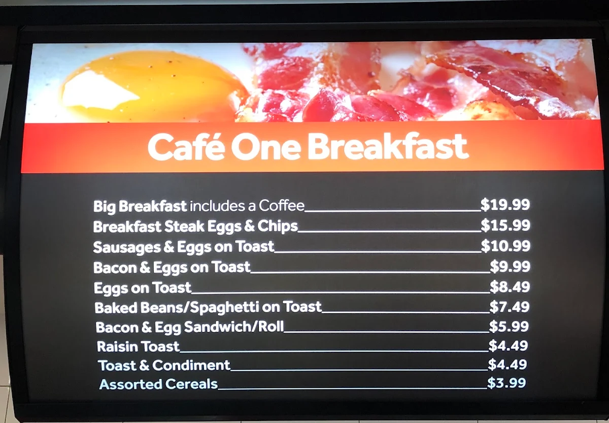 Menu, Wildbean Cafe.