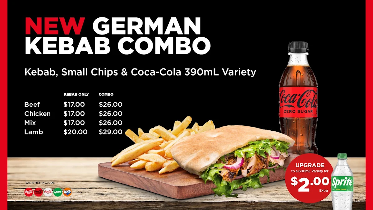 Menu, KebabTown