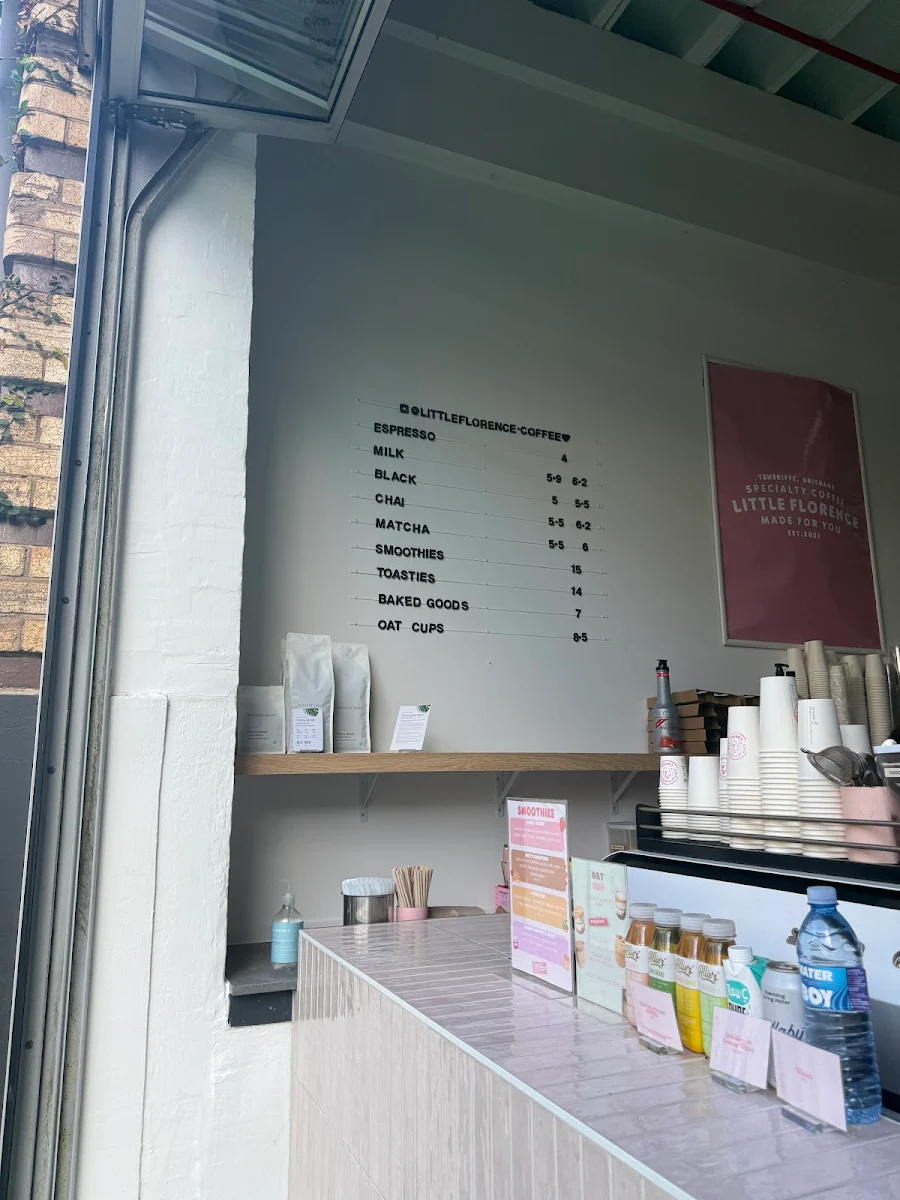 Menu, Little Florence Coffee