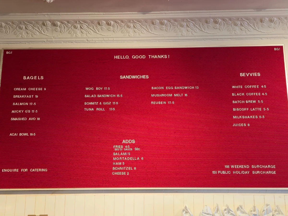 Menu, By George Coffee