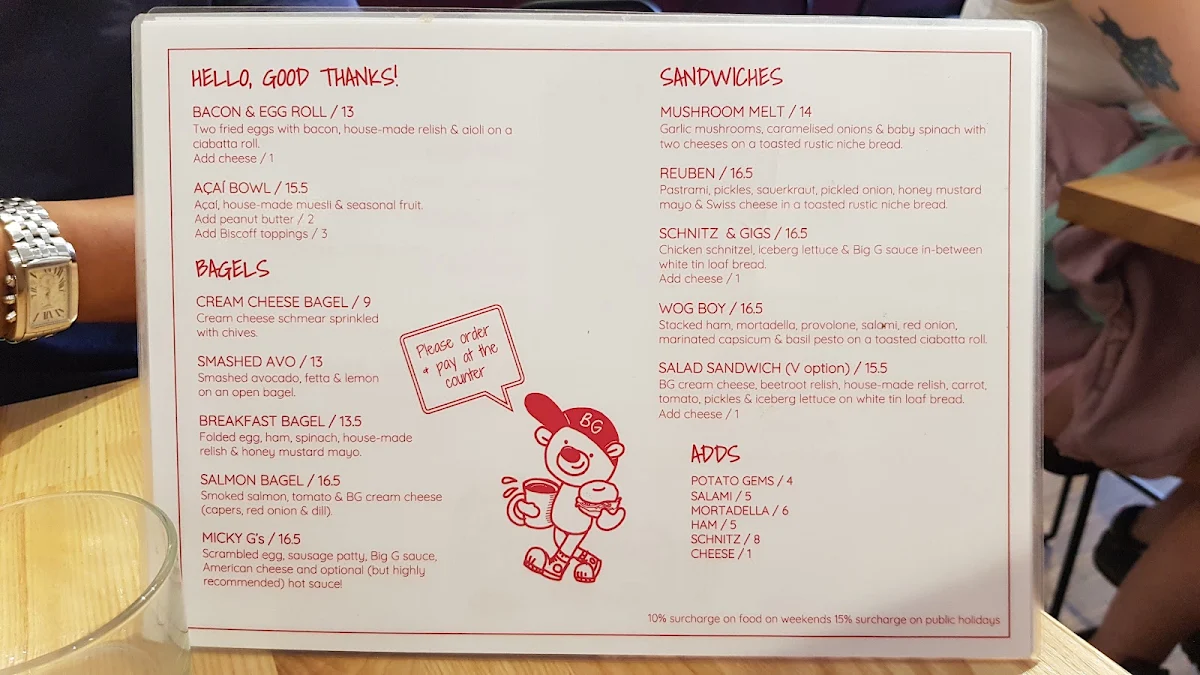 Menu, By George Coffee