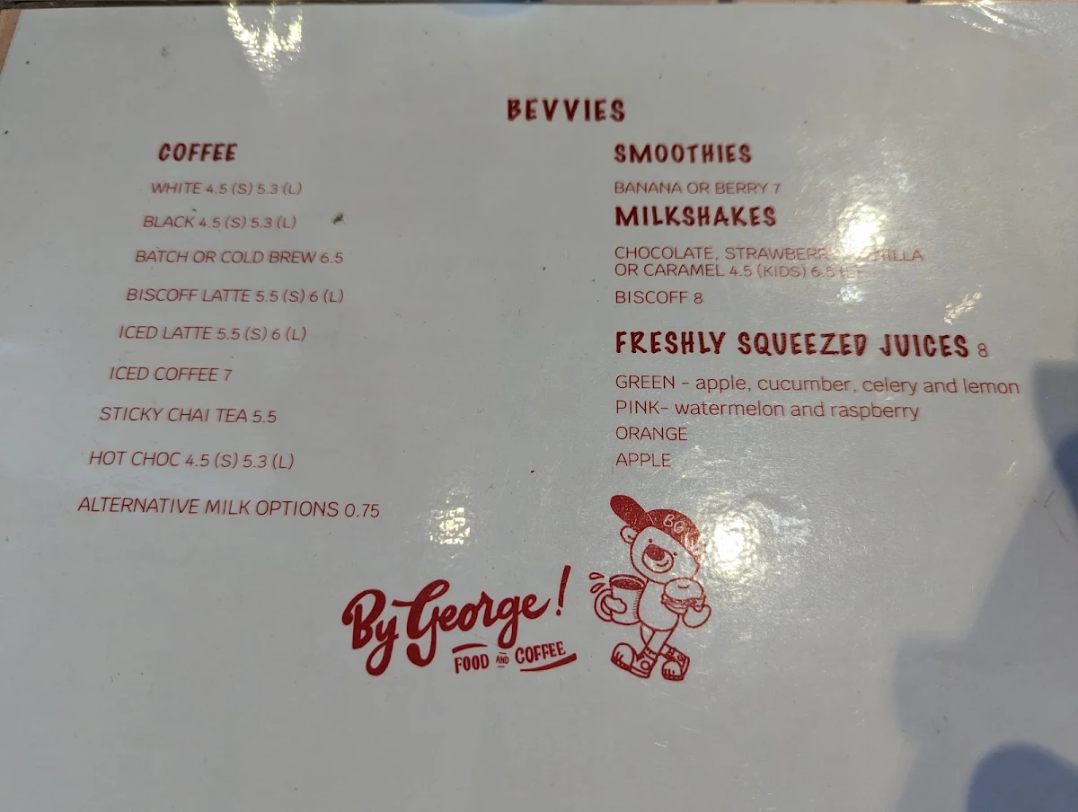 Menu, By George Coffee