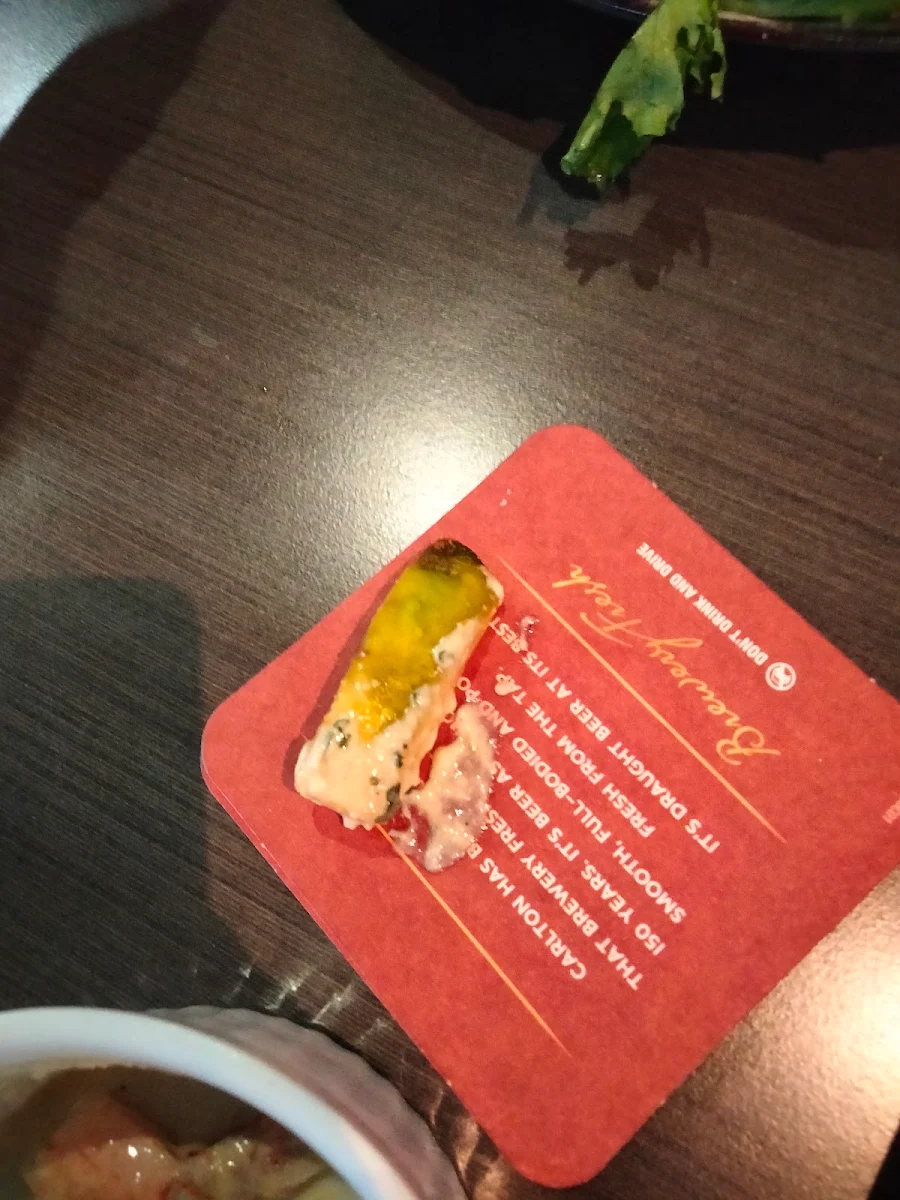 Menu, Parks Tavern & Restaurant