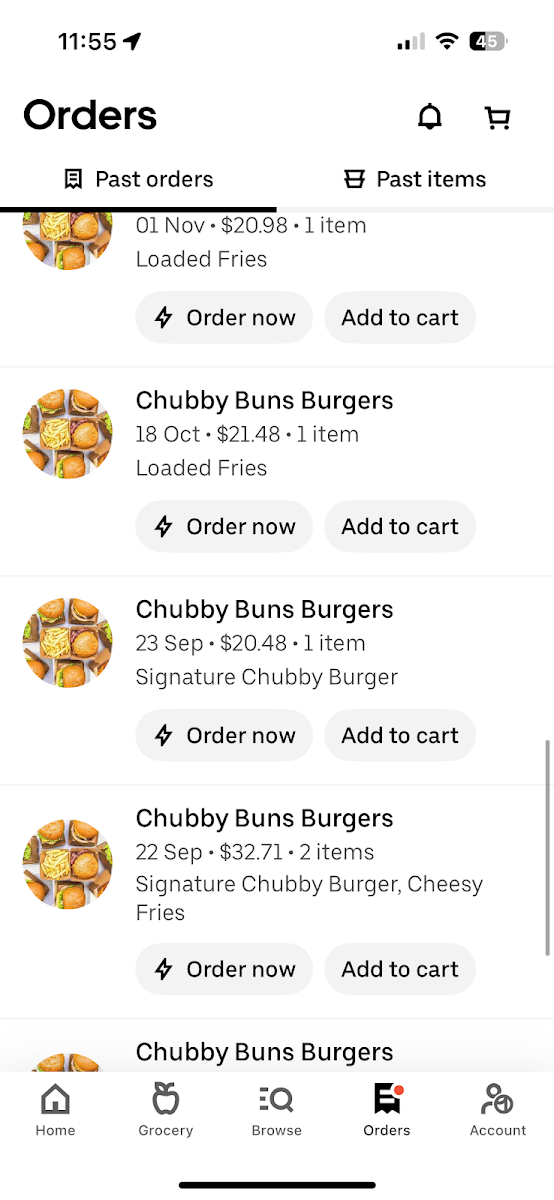 Menu, Chubby Buns Burgers Croydon Park
