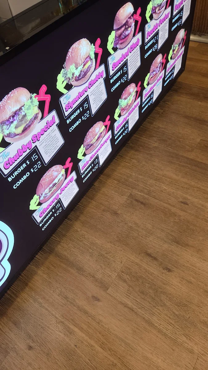Menu, Chubby Buns Burgers Croydon Park