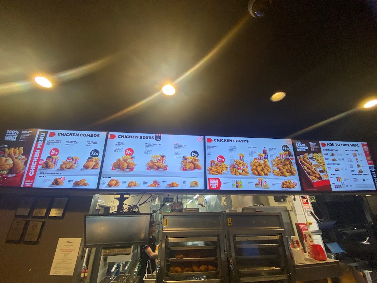 Menu, KFC South Perth