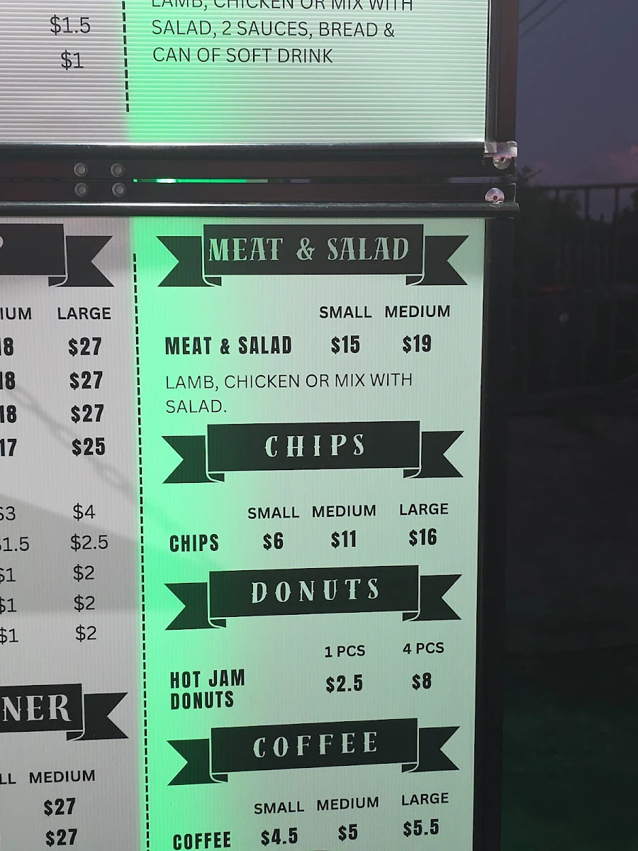 Menu, Brothers Foodies ( Kebab and Burger)