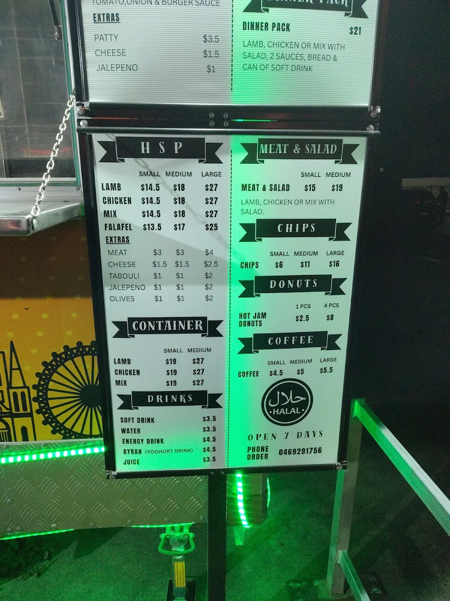 Menu, Brothers Foodies ( Kebab and Burger)