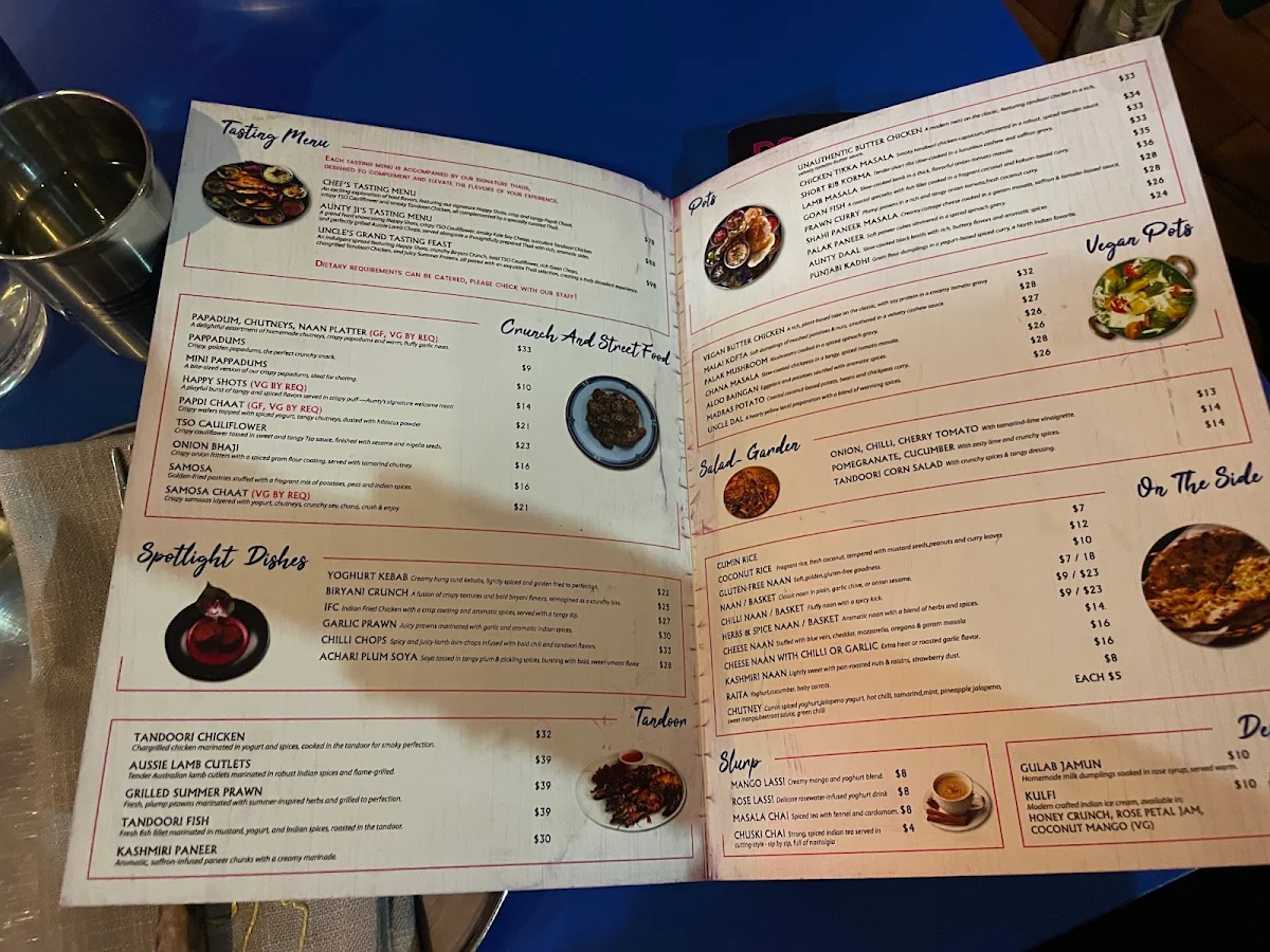 Menu, Don't Tell Aunty