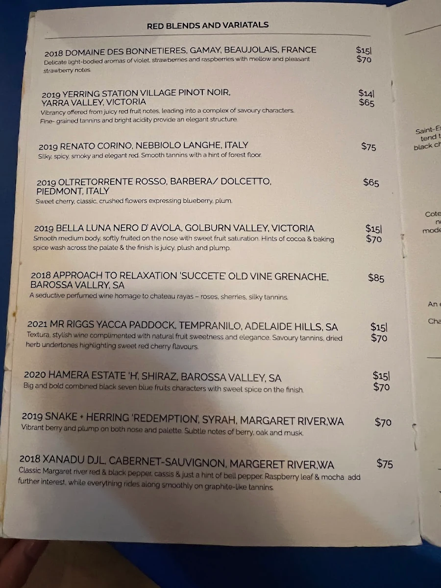 Menu, Don't Tell Aunty