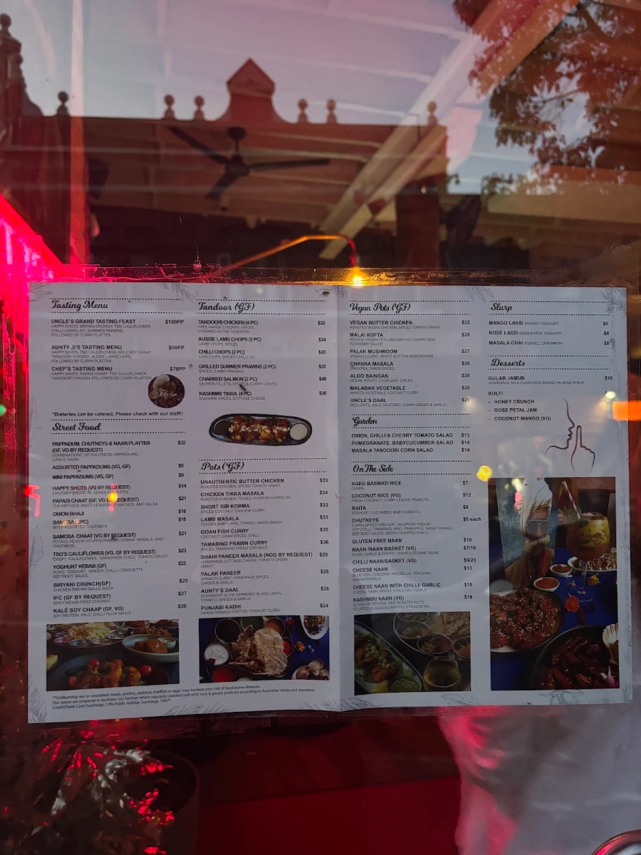 Menu, Don't Tell Aunty