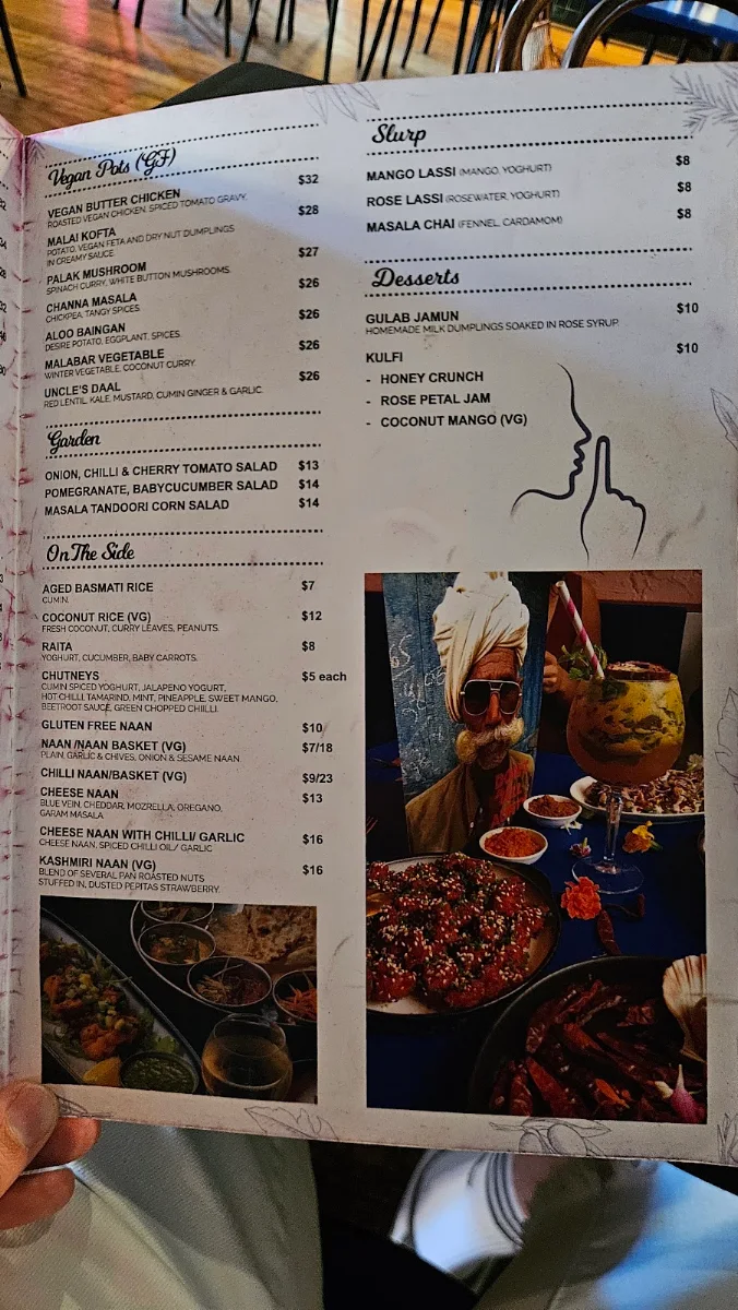 Menu, Don't Tell Aunty