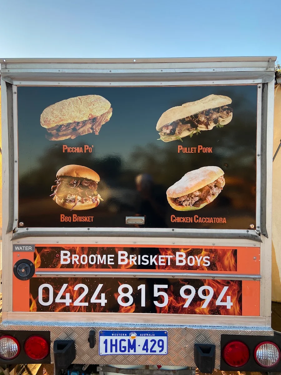 Menu, Broome Brisket Boys