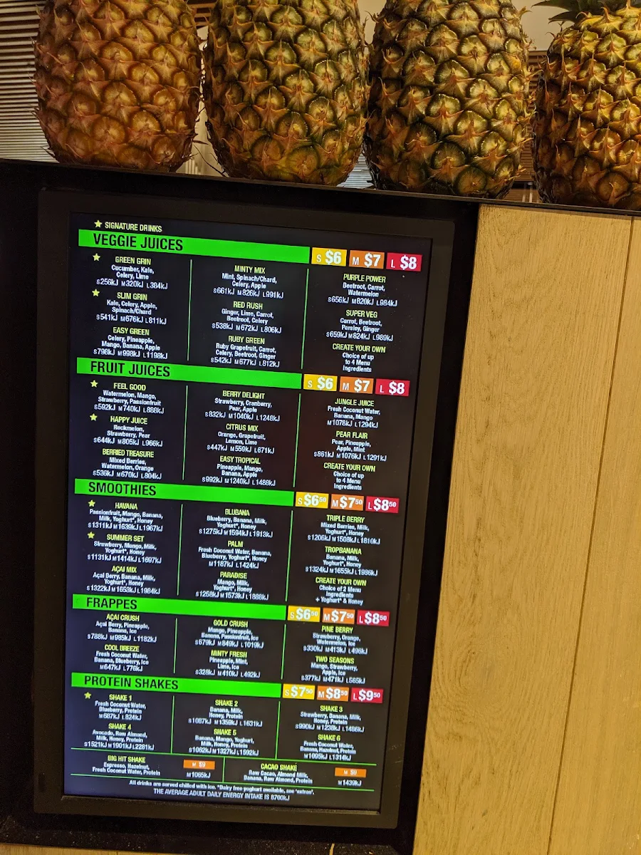 Menu, Top Juice Gateway