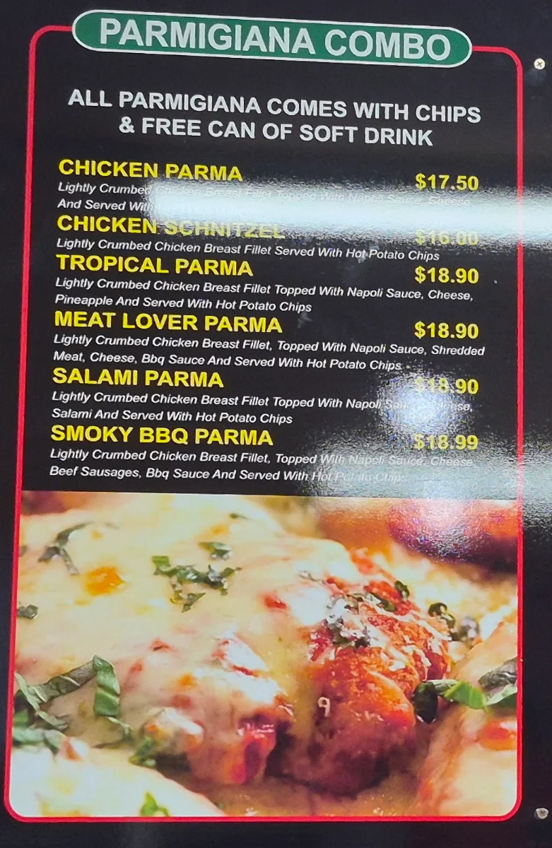 Menu, Luv A Kebab Pizza