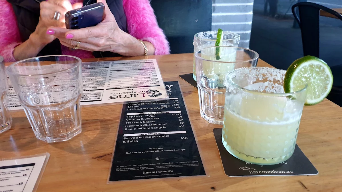 Menu, Lime Mexican ®