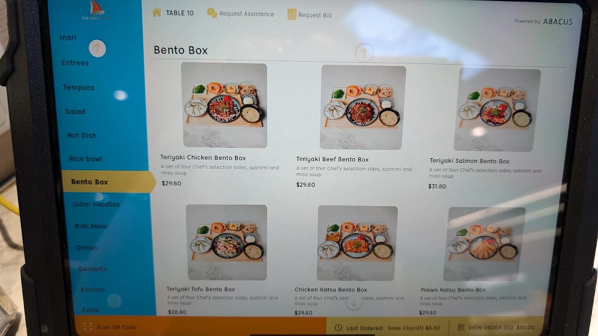 Menu, The Sushii Chef