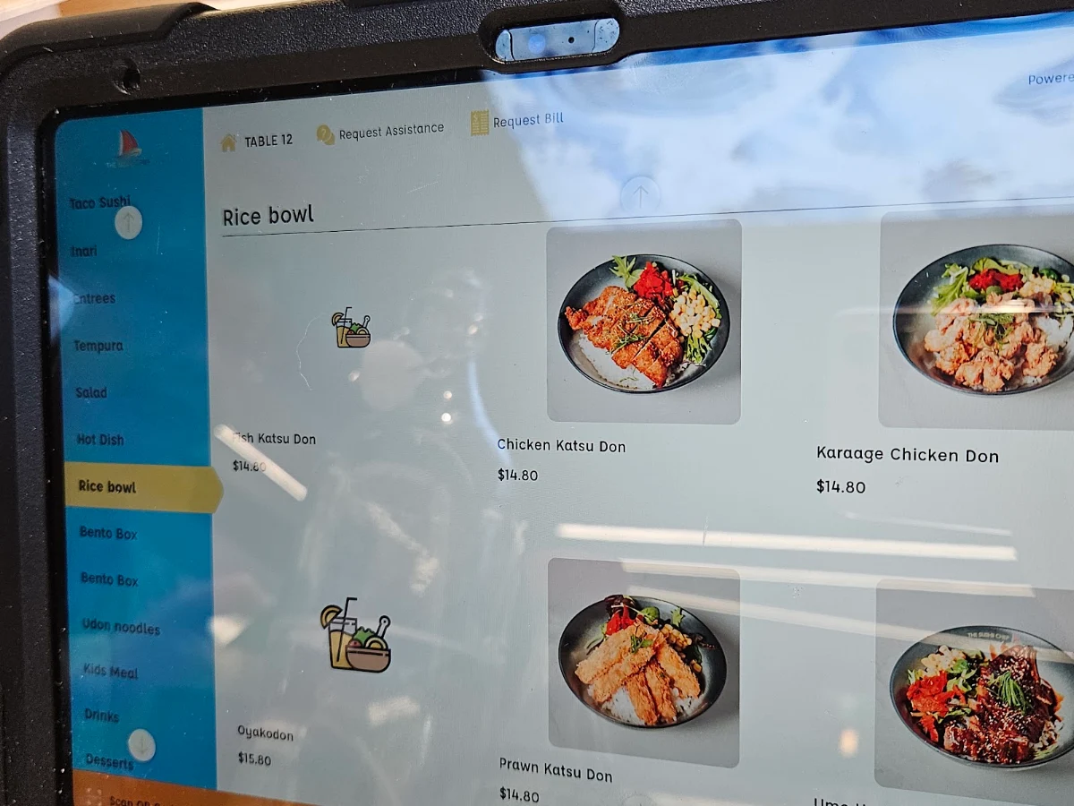 Menu, The Sushii Chef