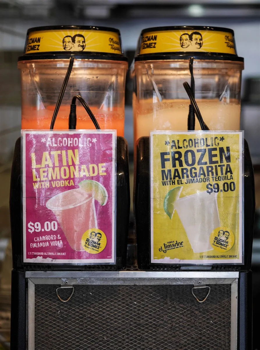 Menu, Guzman y Gomez - Manly