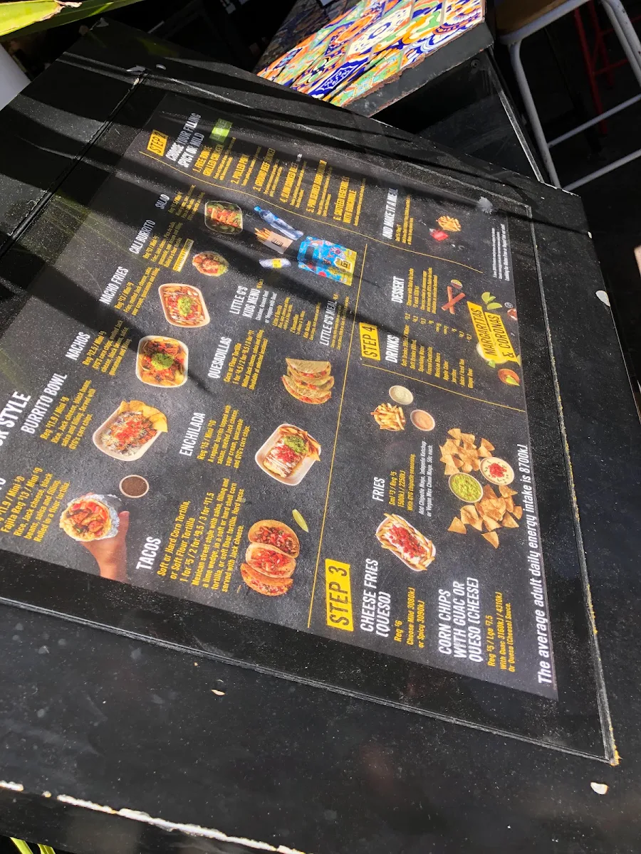 Menu, Guzman y Gomez - Manly