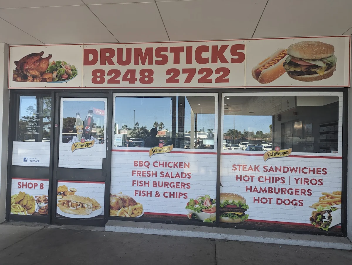Menu, Drumsticks Takeaway North Haven