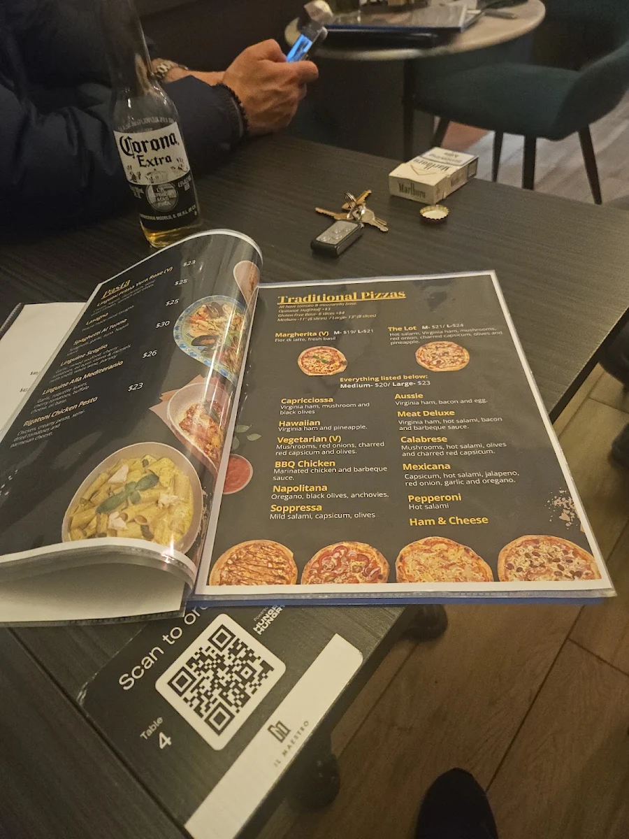 Menu, il Maestro