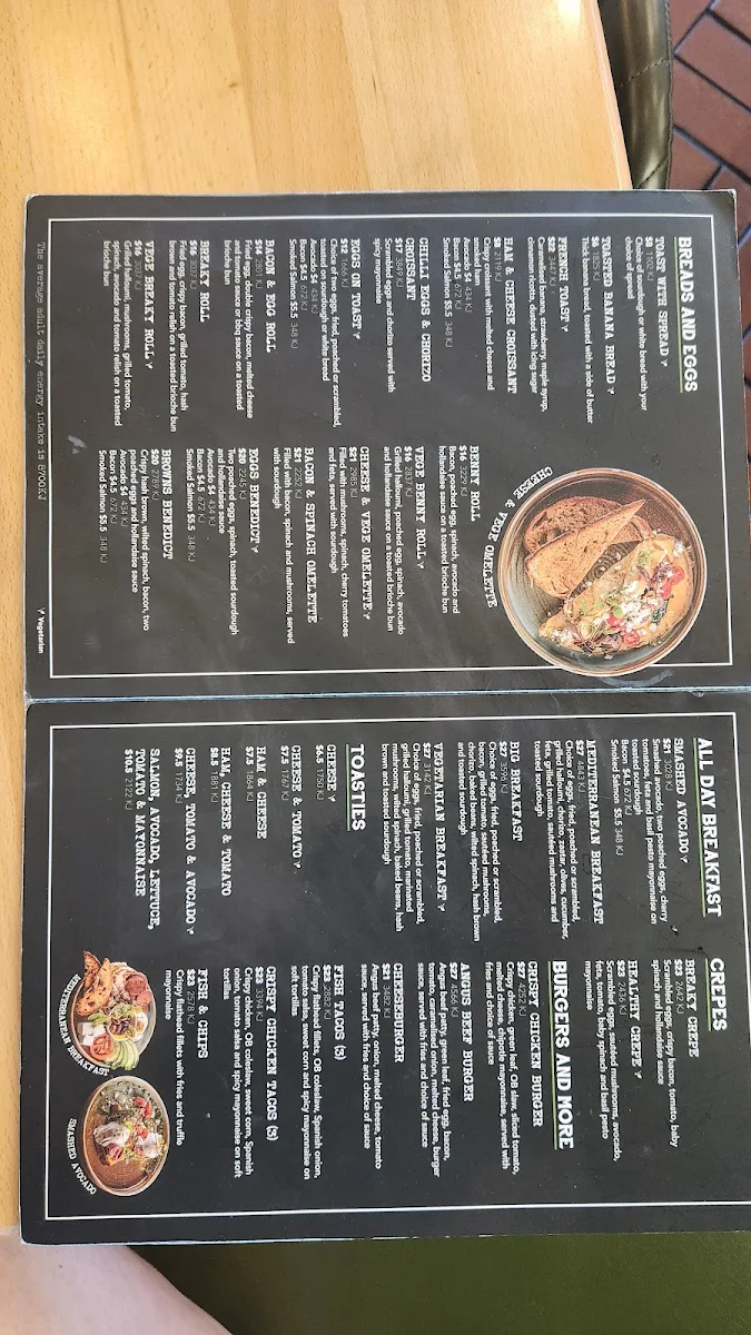 Menu, Oliver Brown